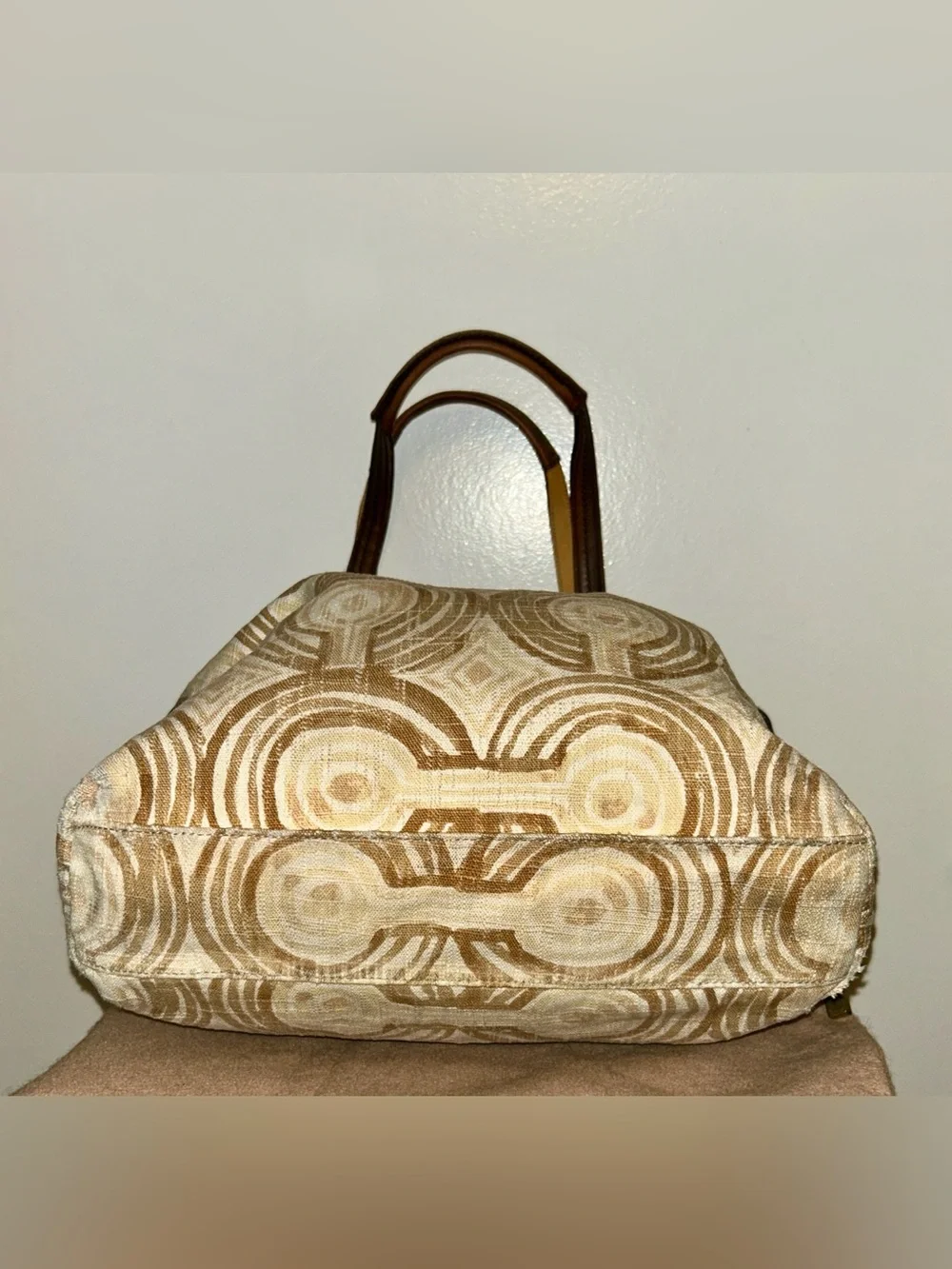 Coach Audrey Op Art Swirl Leigh Slim Tote . Vintage Y2K